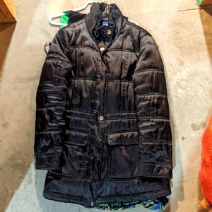 Ladies small Fall/winter jacket black long puffer.Tower by London Fog